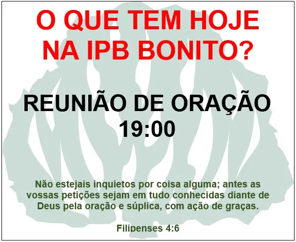 Reunião de Oração